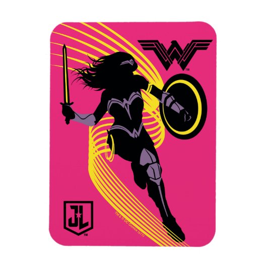 Magnet Flexible Ligue de Justice | Wonder Woman Icon Silhouette (Vertical)
