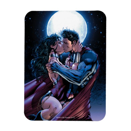 Magnet Flexible Ligue Justice #12 Wonder Woman & Superman Kiss (Vertical)