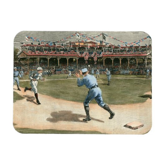 Magnet Flexible Ligue nationale de baseball 1886 (Horizontal)