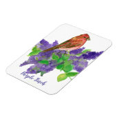 Magnet Flexible Lilacs à Finch violet Aquarelle Fleurs (Côté Gauche)