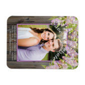 Magnet Flexible Lilacs rustiques Lumières & Mariage photo Enregist (Horizontal)