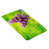 Magnet Flexible Lilacs violets vers de la bible Proverbes 4:23 Mag (Côté Droit)