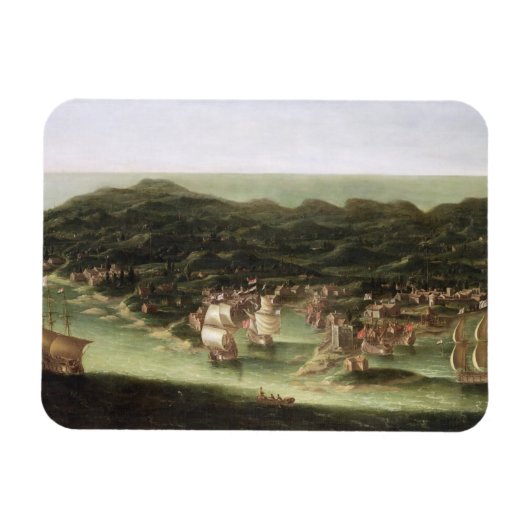 Magnet Flexible L'île de la Barbade, vers 1694 (huile sur toile) (Horizontal)