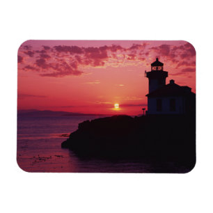 Magnet Flexible L'île de San Juan, phare de Lime Kiln