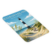 Magnet Flexible L'île de Sullivan Caroline du Sud (Côté Droit)
