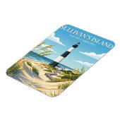Magnet Flexible L'île de Sullivan Caroline du Sud (Côté Gauche)