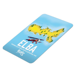 Magnet Flexible L'Île d'Elbe, mer tyrrhénienne, le Toscan, affiche