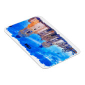 Magnet Flexible Lima Pérou Vintage voyage aquarelle (Côté Droit)