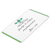 Magnet Flexible Lime Green Turquoise Shell Wedding Enregistrer la (Côté Gauche)