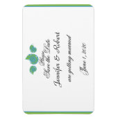 Magnet Flexible Lime Green Turquoise Shell Wedding Enregistrer la (Vertical)