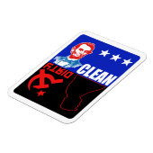 Magnet Flexible Lincoln contre Trump Clean vs Dirty (Côté Gauche)