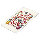 Magnet Flexible L'Ingrédient Secret Est Toujours Une Cuisine Amour (Côté Gauche)