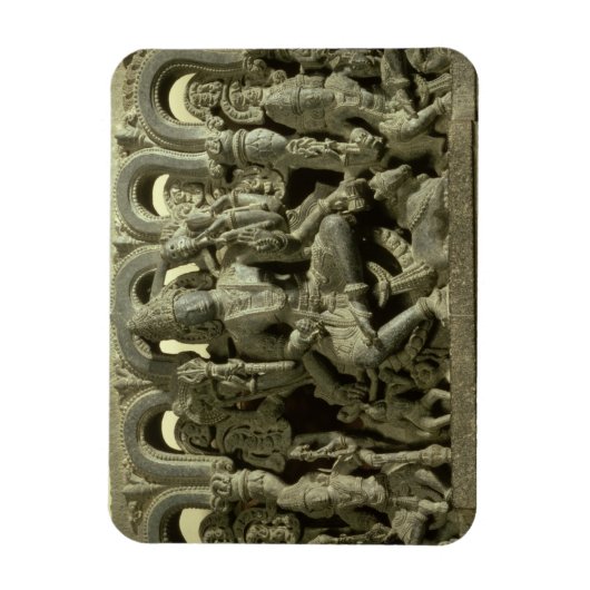 Magnet Flexible Lintel représentant la Trinité : Siva, Brahma et V (Vertical)