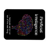 Magnet Flexible L'intelligence artificielle contre la réalité (Horizontal)