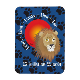 Magnet Flexible Lion 23 juillet 22 août Flexi Aimant