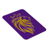 Magnet Flexible Lion Avec Couronne - Style Or 2 (Côté Droit)