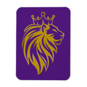 Magnet Flexible Lion Avec Couronne - Style Or 2 (Vertical)