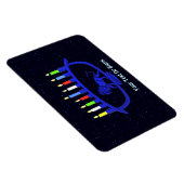 Magnet Flexible Lion bleu Menorah (Côté Droit)