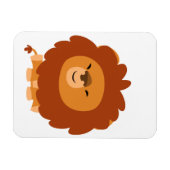 Magnet flexible Lion caricaturé mignon (Horizontal)