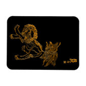 Magnet Flexible Lion chinois shishi (Horizontal)