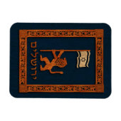Magnet Flexible Lion Du Jour De Jérusalem Avec Drapeau (Horizontal)