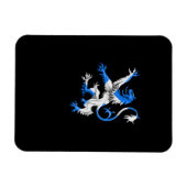 Magnet Flexible Lion écossais aux couleurs de St. Andrew (Horizontal)