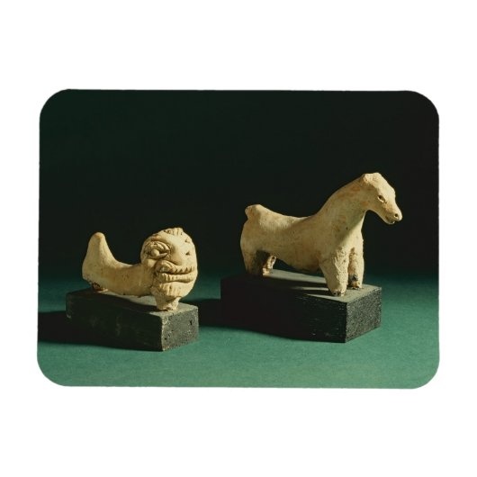 Magnet Flexible Lion et cheval en terre cuite, Mohenjodaro 2300-17 (Horizontal)