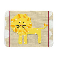 Lion jaune avec Pois blancs