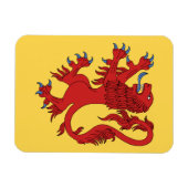 Magnet Flexible Lion Rampant Gules (Horizontal)