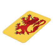 Magnet Flexible Lion Rampant Gules (Côté Gauche)