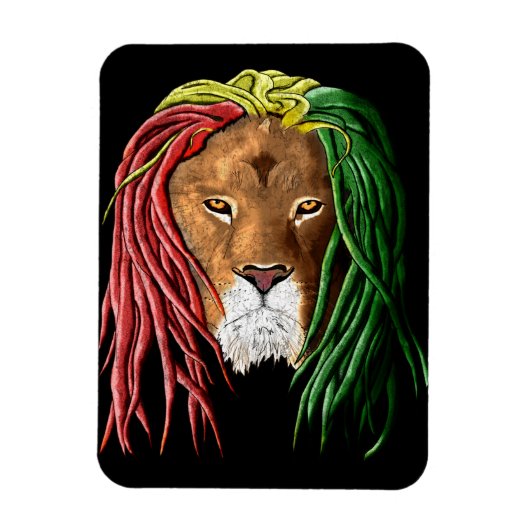 Magnet Flexible Lion Rastafari (Vertical)