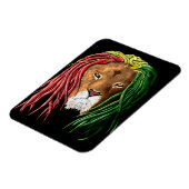 Magnet Flexible Lion Rastafari (Côté Gauche)