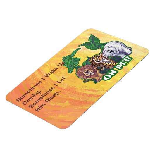 Magnet Flexible Lions Tiger Ours Oh Mon (Côté Gauche)