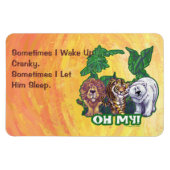 Magnet Flexible Lions Tiger Ours Oh Mon (Horizontal)