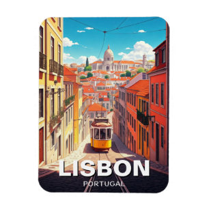Magnet Flexible Lisbonne Portugal Voyage Alfama Panthéon National