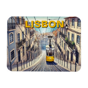 Magnet Flexible Lisbonne Portugal Voyage Bica Funiculaire
