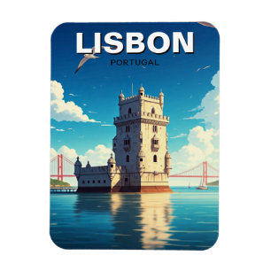Magnet Flexible Lisbonne Portugal Voyage Tour Belem