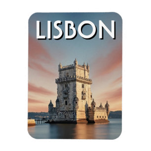 Magnet Flexible Lisbonne Portugal Voyage Tour Belem