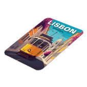 Magnet Flexible Lisbonne Portugal Voyage Tramway jaune (Côté Gauche)