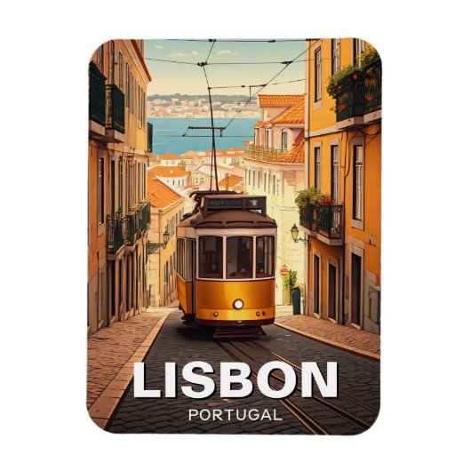 Magnet Flexible Lisbonne Portugal Voyages (Vertical)