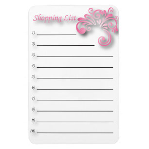 Magnet Flexible Liste d'achats