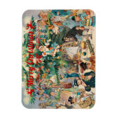 Magnet Flexible Lithographie de l'arbre de Noël Vintage (Vertical)