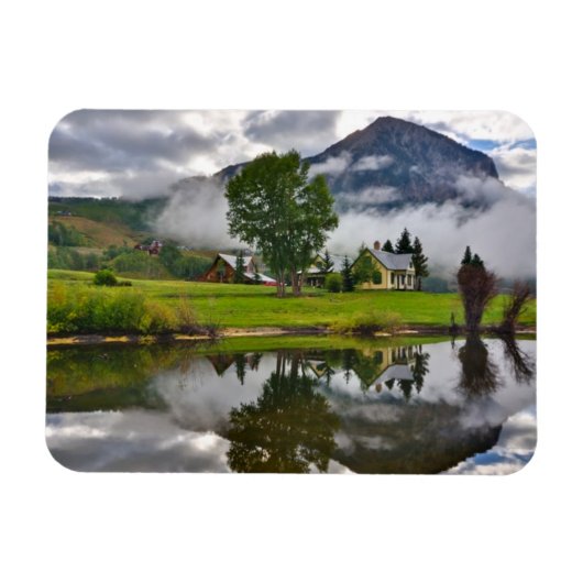 Magnet Flexible Little House à Mist sur le lac (Horizontal)