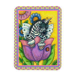 Magnet Flexible LITTLE ZEBO WHIMSYNICKER, Imaginaire UNICORN ZEBRA