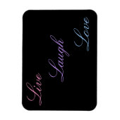 Magnet Flexible Live Laugh Love (Vertical)