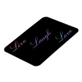 Magnet Flexible Live Laugh Love (Côté Gauche)