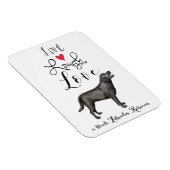 Magnet Flexible Live Laugh Love a Black Lab (Côté Droit)