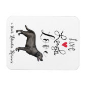 Magnet Flexible Live Laugh Love a Black Lab (Horizontal)
