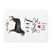 Magnet Flexible Live Laugh Love a Rottweiler (Horizontal)