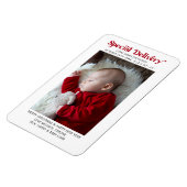 Magnet Flexible Livraison spéciale Faire-part bébé de Noël (Côté Gauche)